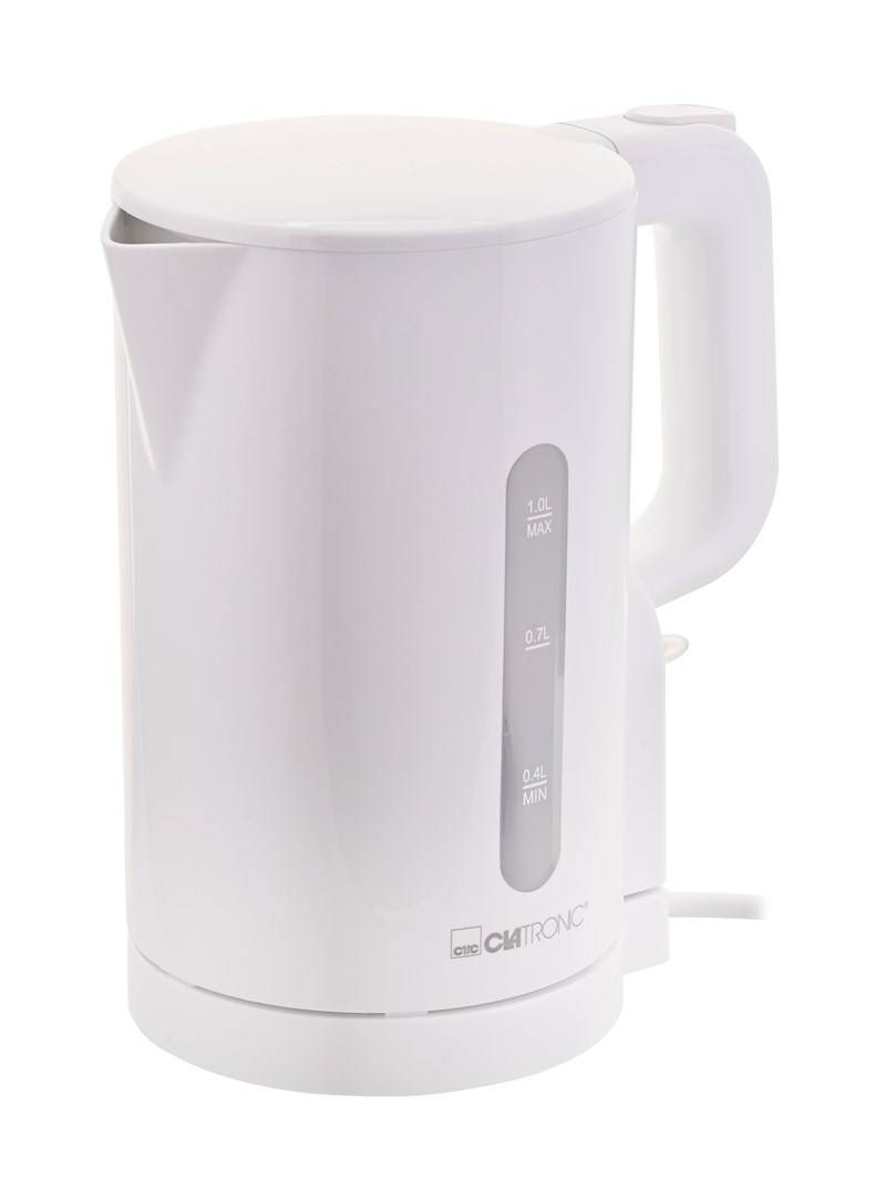 Clatronic WK 3834 elektrische waterkoker 1 liter 900 W wit-0