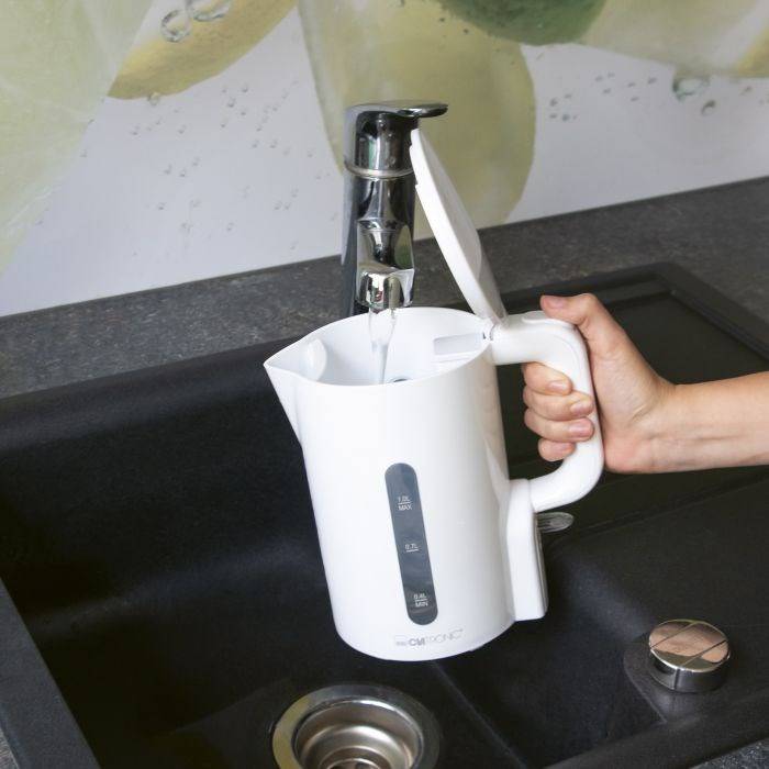 Clatronic WK 3834 elektrische waterkoker 1 liter 900 W wit-1