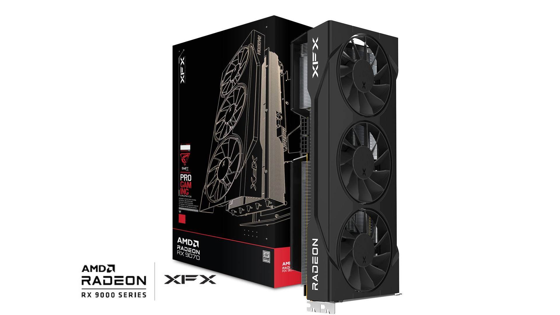 XFX Swift RX 9070GRE Trip FG 12GB grafische kaart-0