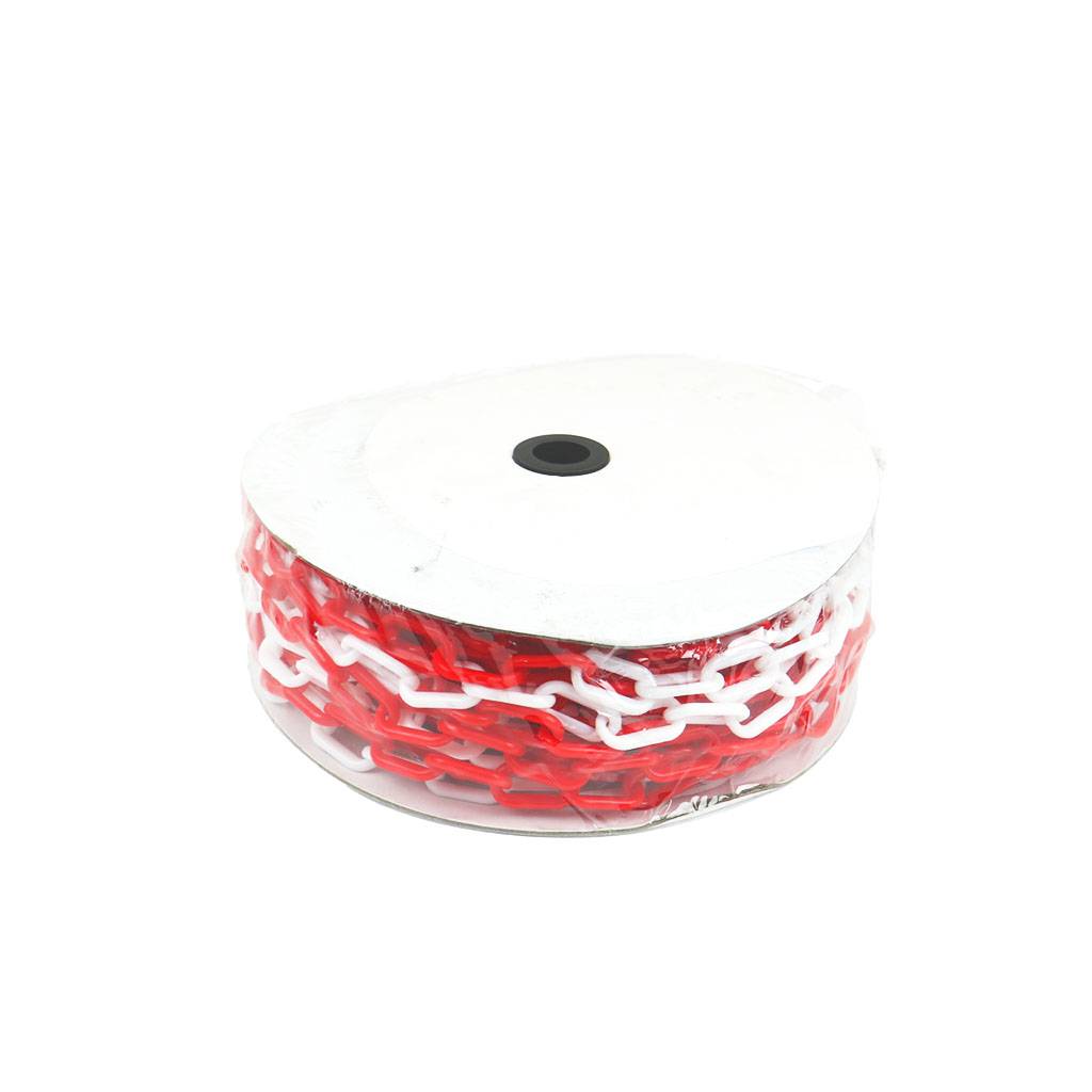 Afbakeningsketting - Wit & Rood - 2500 cm x 8 mm x - - Polyethyleen (PE) - - Voor binnen & buiten-0