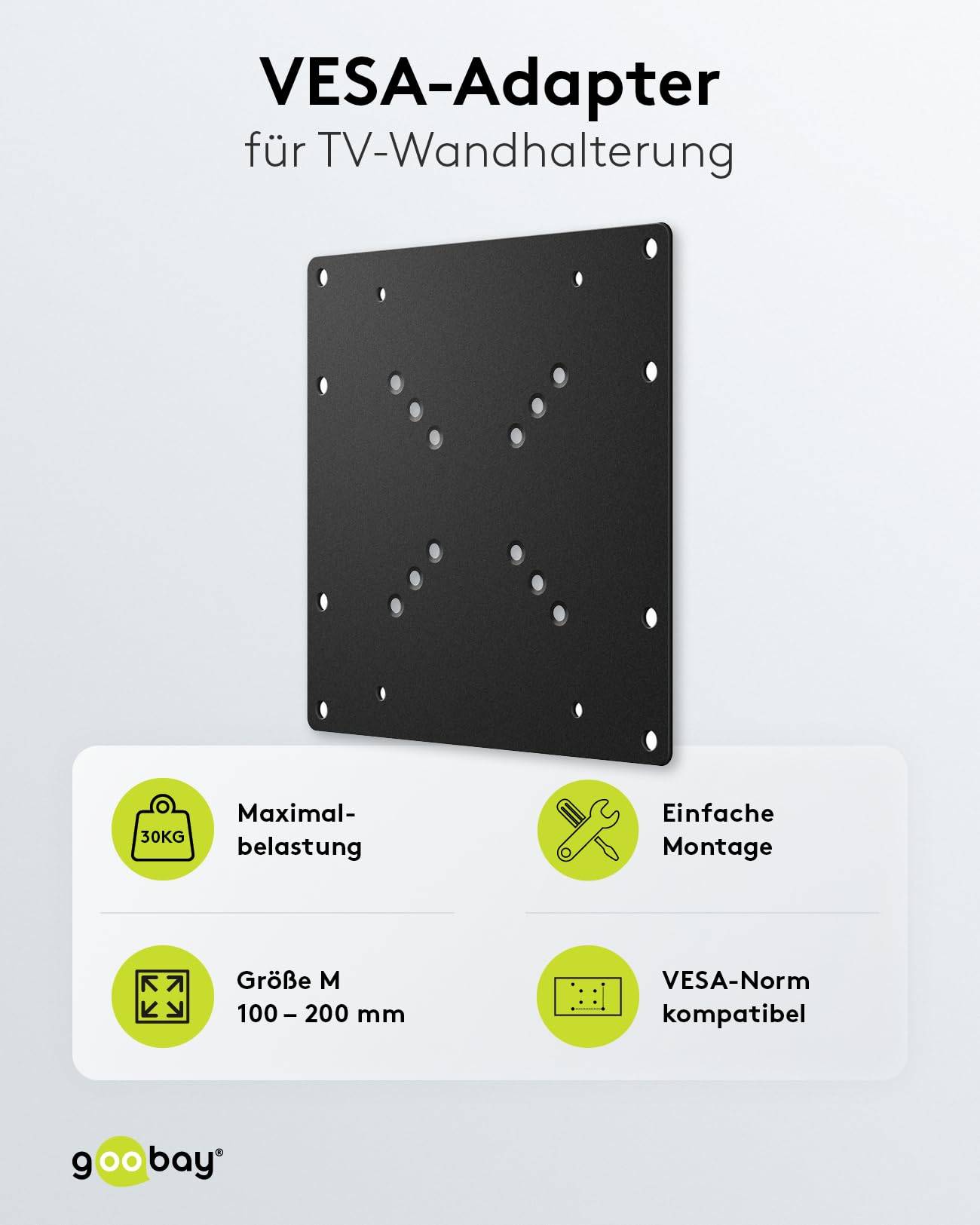 Goobay VESA-adapter Geschikt voor serie: Universeel Zwart-1
