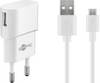 Goobay USB lader | incl. Micro USB kabel | 5W | wit | 1 meter