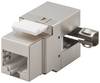 Goobay Keystone Modul RJ45 CAT 6, STP, 250 MHz 17,4 mm breit, Klemmleiste für LSA Montage (werkzeugfrei), 90°-gewinkelte