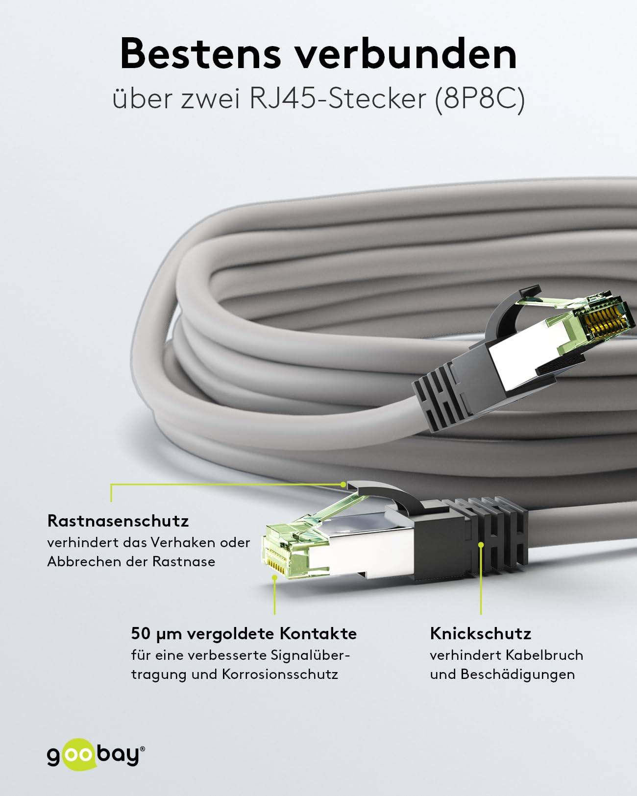 Premium S/FTP CAT8.1 40 Gigabit netwerkkabel / grijs - LSZH - 5 meter-3