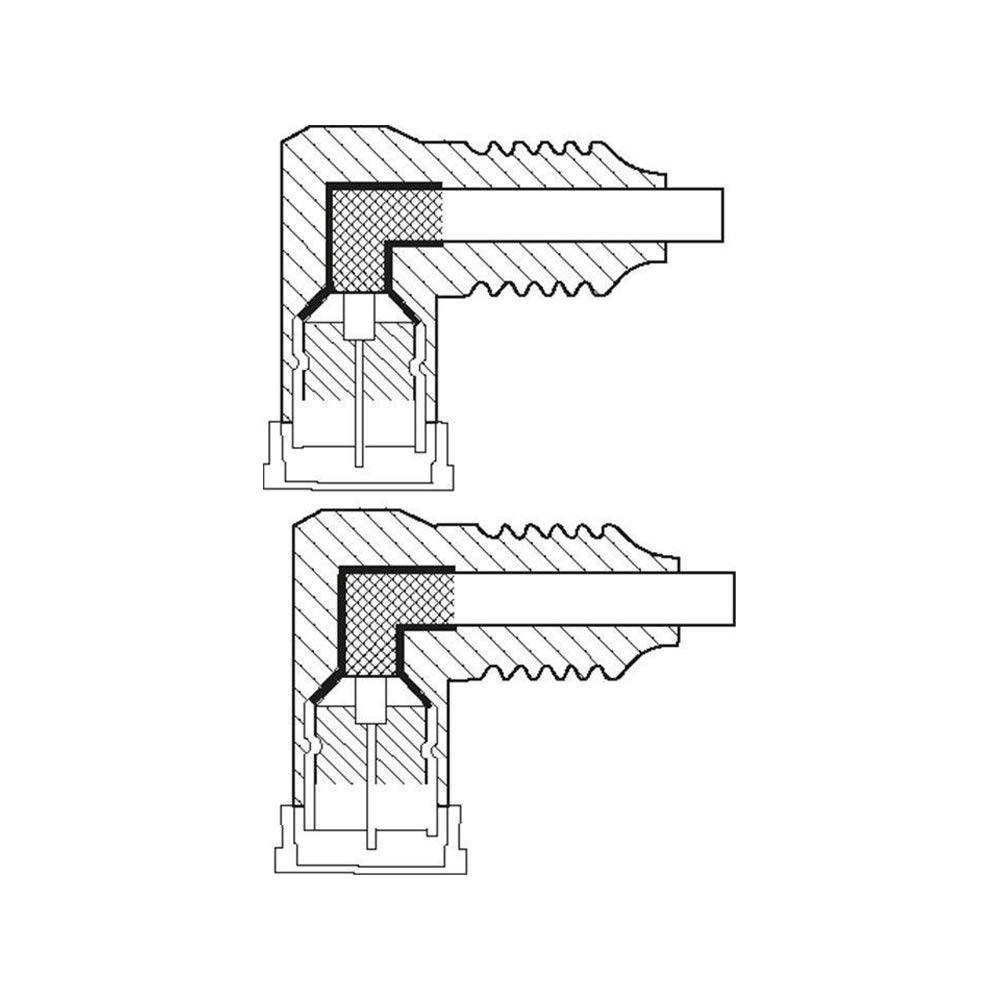 Goobay F (m) - F (m) coaxkabel | 135 dB | koper | haaks | verguld | wit | 2 meter-4