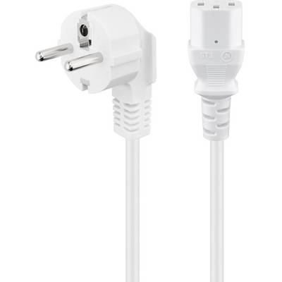 Goobay 96030 Apparaat (koud) Netkabel Wit 1.5 m 90° haaks naar onder-0