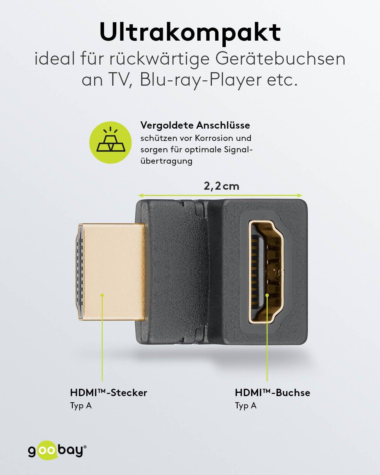 Haakse HDMI adapter naar boven | HDMI2.1 (8K 60Hz + HDR)-5