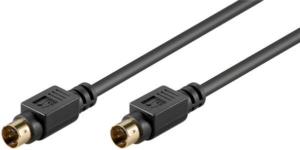 S-Video / S-VHS videokabel / zwart - 1 meter
