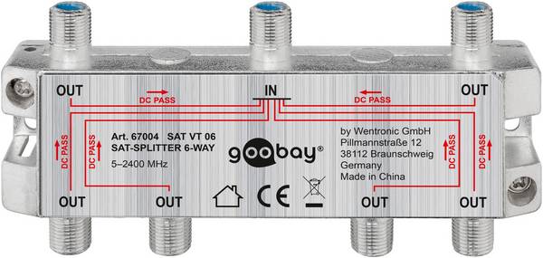 Goobay SAT Distributor, 6-way