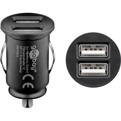 Dubbele USB autolader (2xUSB) 12W max 2,4A (12/24V) 2xUSB-0