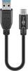 Goobay USB-C - USB-A kabel | USB3.0 5 Gbps | 15W | 0,15 meter