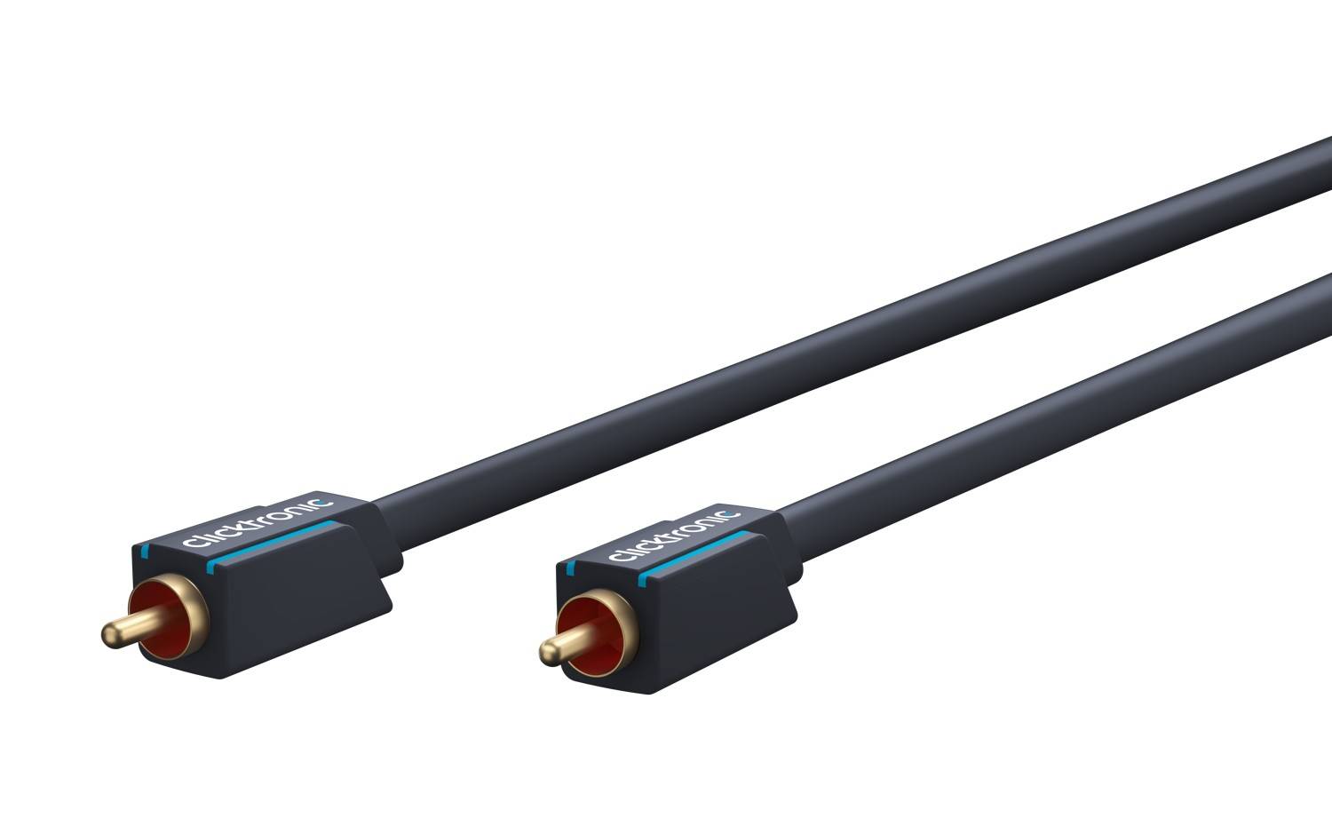 Clicktronic Cinch-Kabel, mono Premium-Kabel | 1x Cinch-Stecker 1x Cinch-Stecker | 2,0 m | OFC-Innenleiter 2 m-0
