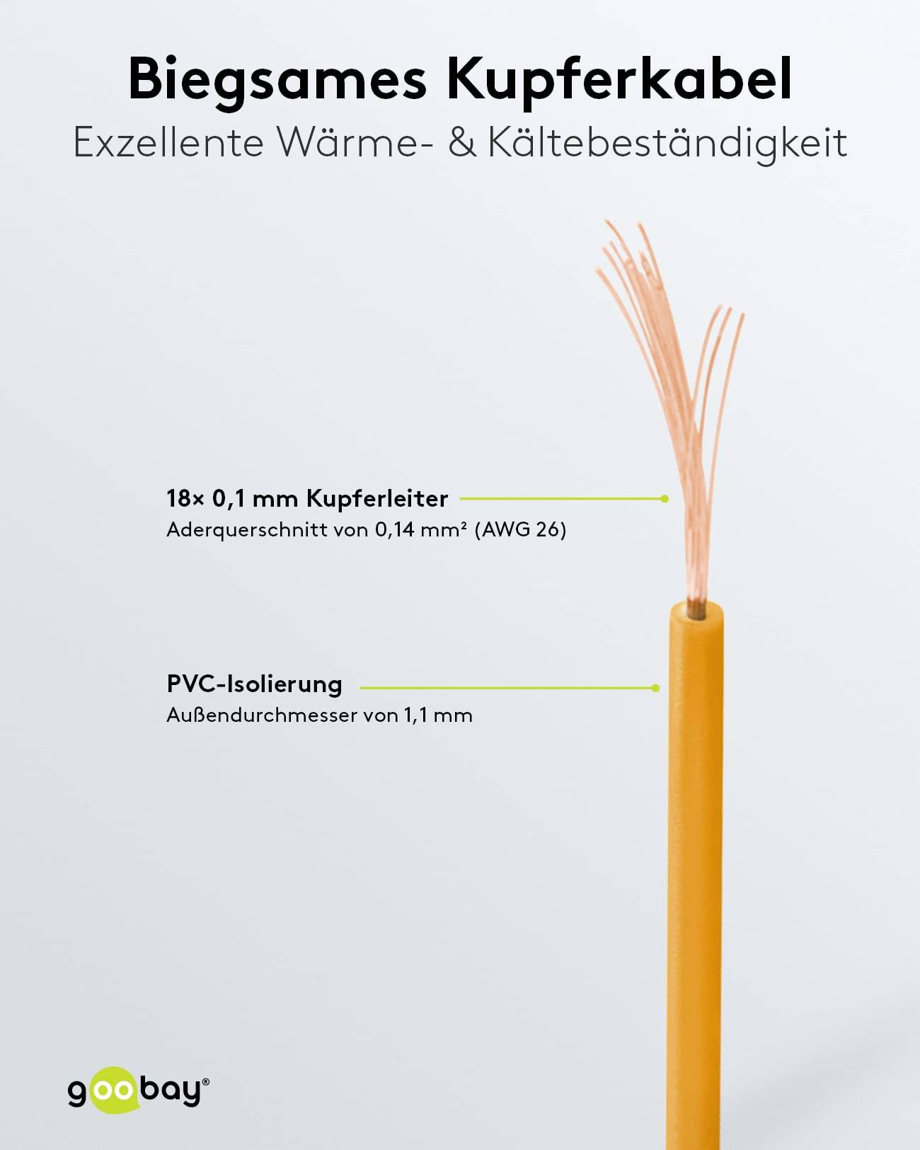10m oranje 1x 0,14mm geisoleerd koperdraad voor hobby toepassingen - 10 meter-3