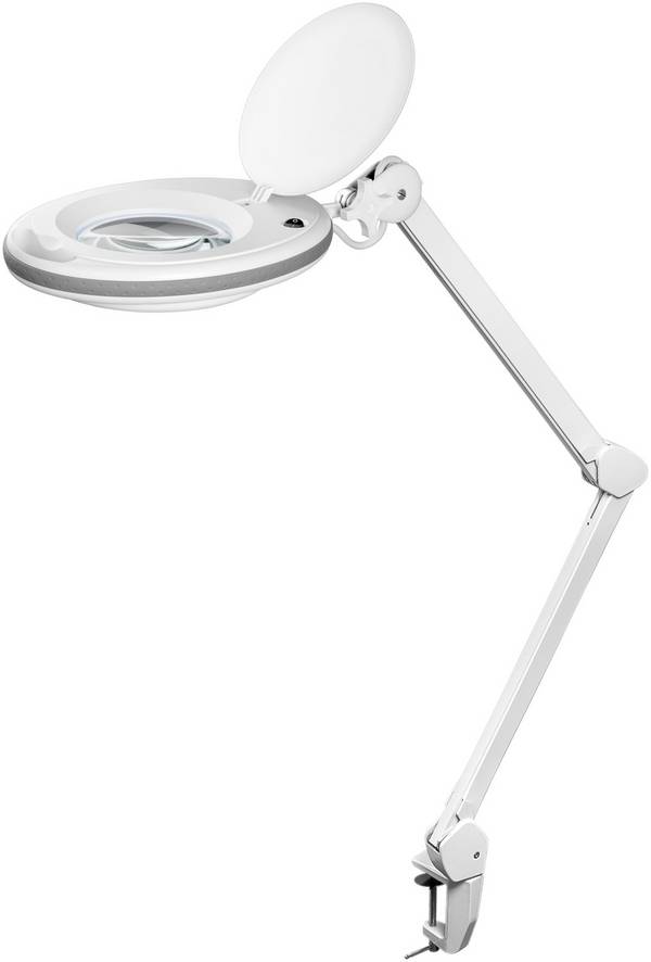 Goobay premium LED loeplamp | 650 lm | 8W | bureauklem | wit