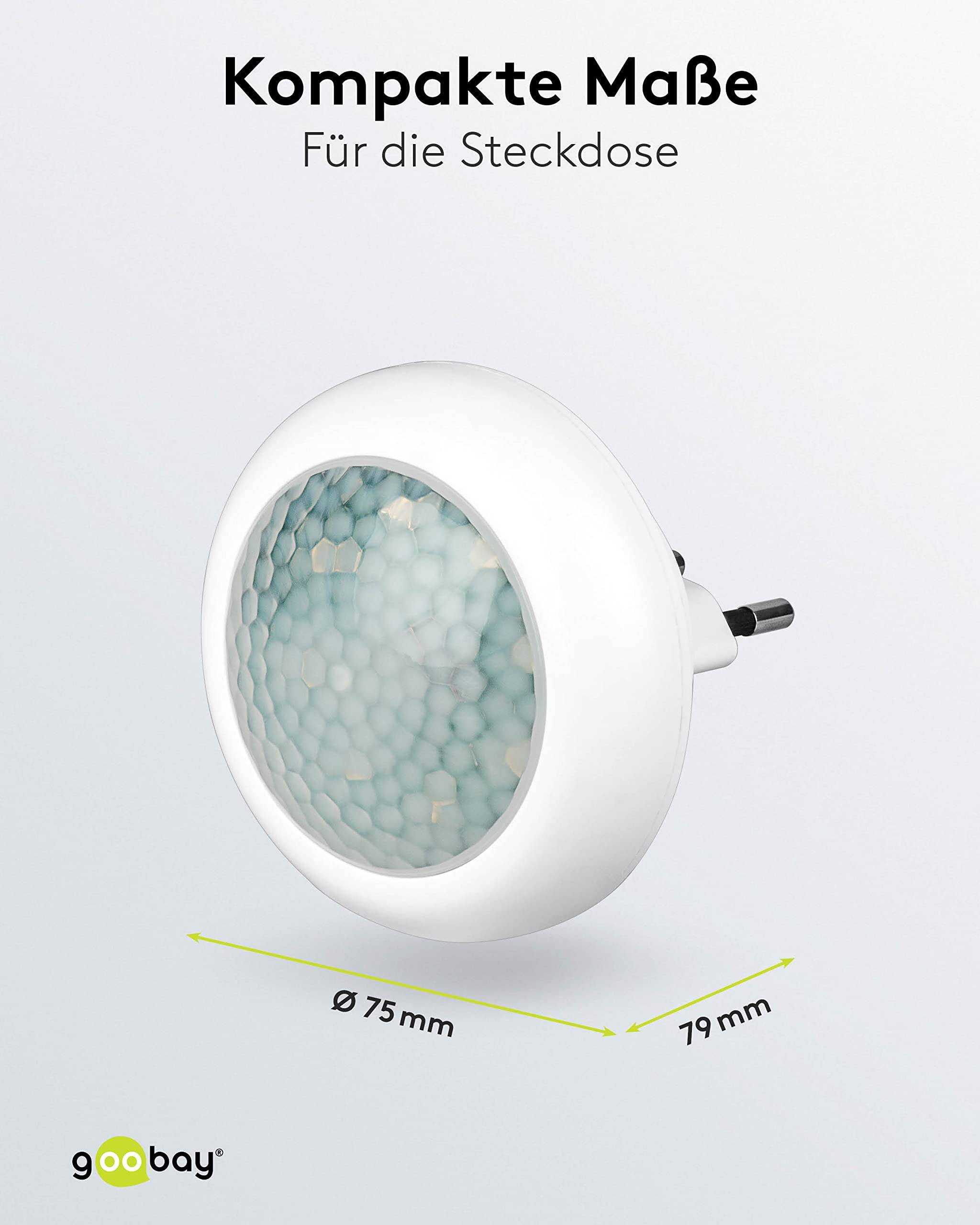 Goobay LED nachtlamp met bewegingssensor | plug-in | koel wit | IP20-2