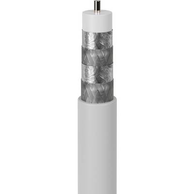 Goobay coaxkabel voor binnen | CCS | 120 dB | CPR | wit | 20 meter-0