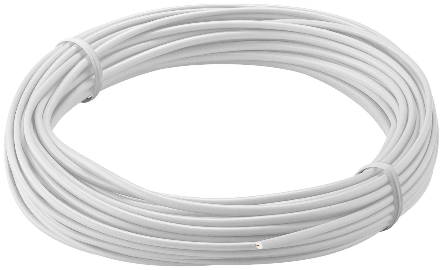 10m wit 1x 0,14mm geisoleerd koperdraad voor hobby toepassingen - 10 meter-0