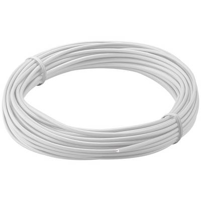 10m wit 1x 0,14mm geisoleerd koperdraad voor hobby toepassingen - 10 meter-0