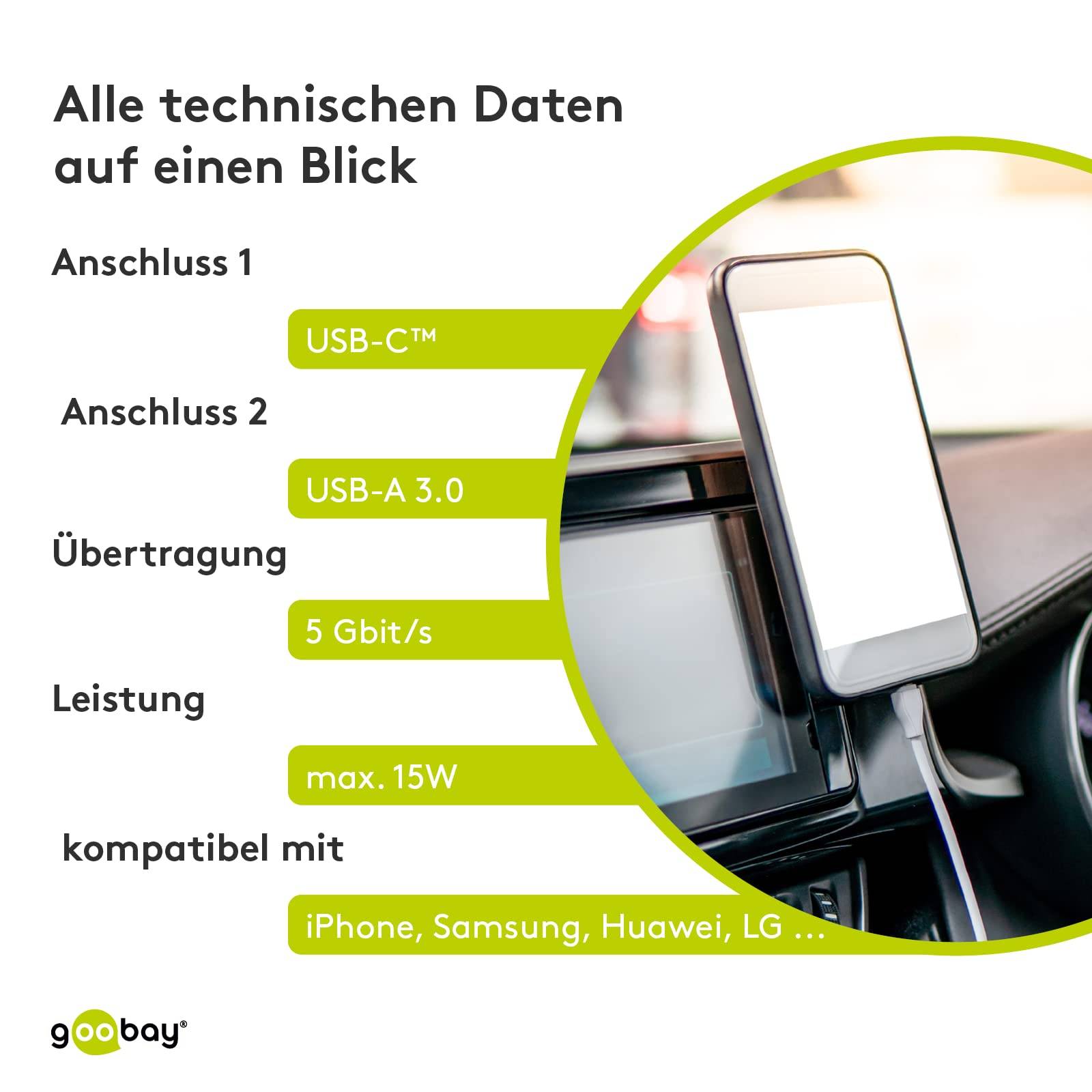 Sync & Charge Super Speed USB-C naar USB A 3.0 oplaadkabel USB 3.0-stekker (type A)> USB-C-stekker-5