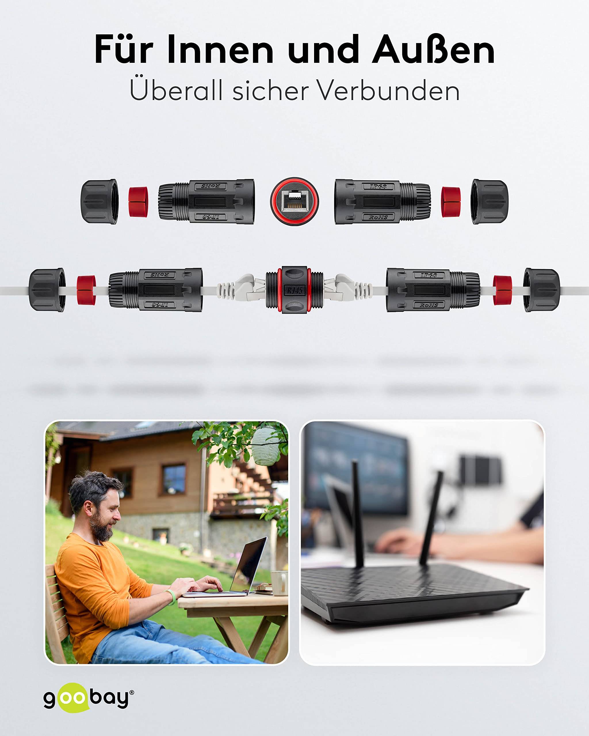 RJ45 koppelstuk | STP | CAT6 | Outdoor IP68-5