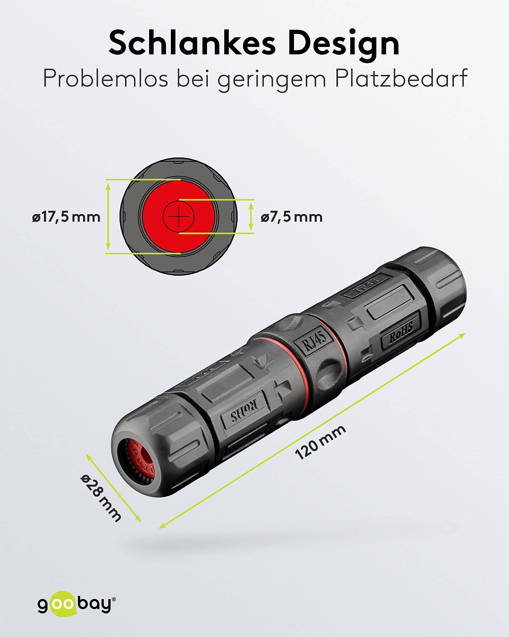 RJ45 koppelstuk | STP | CAT6 | Outdoor IP68-2
