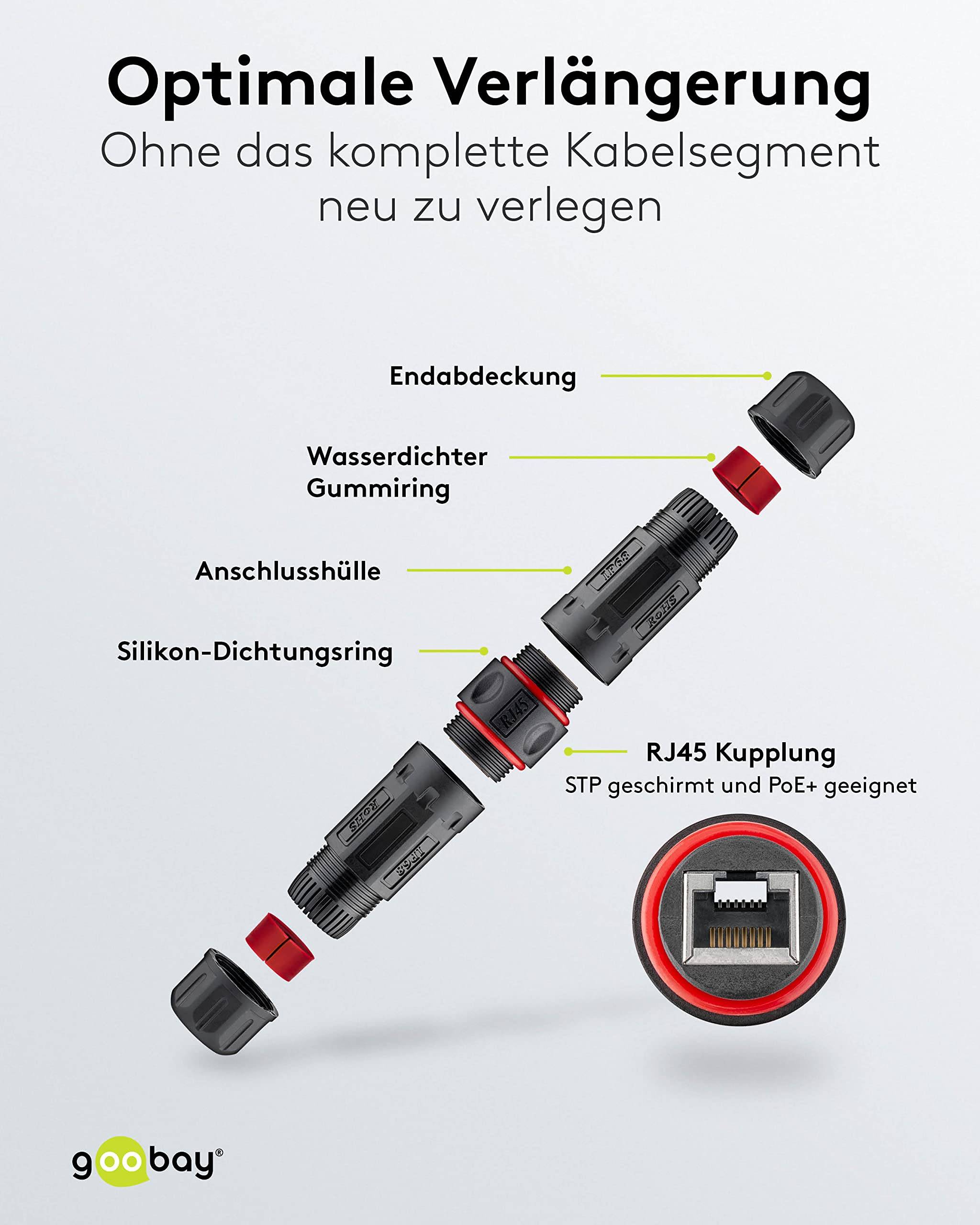 RJ45 koppelstuk | STP | CAT6 | Outdoor IP68-3