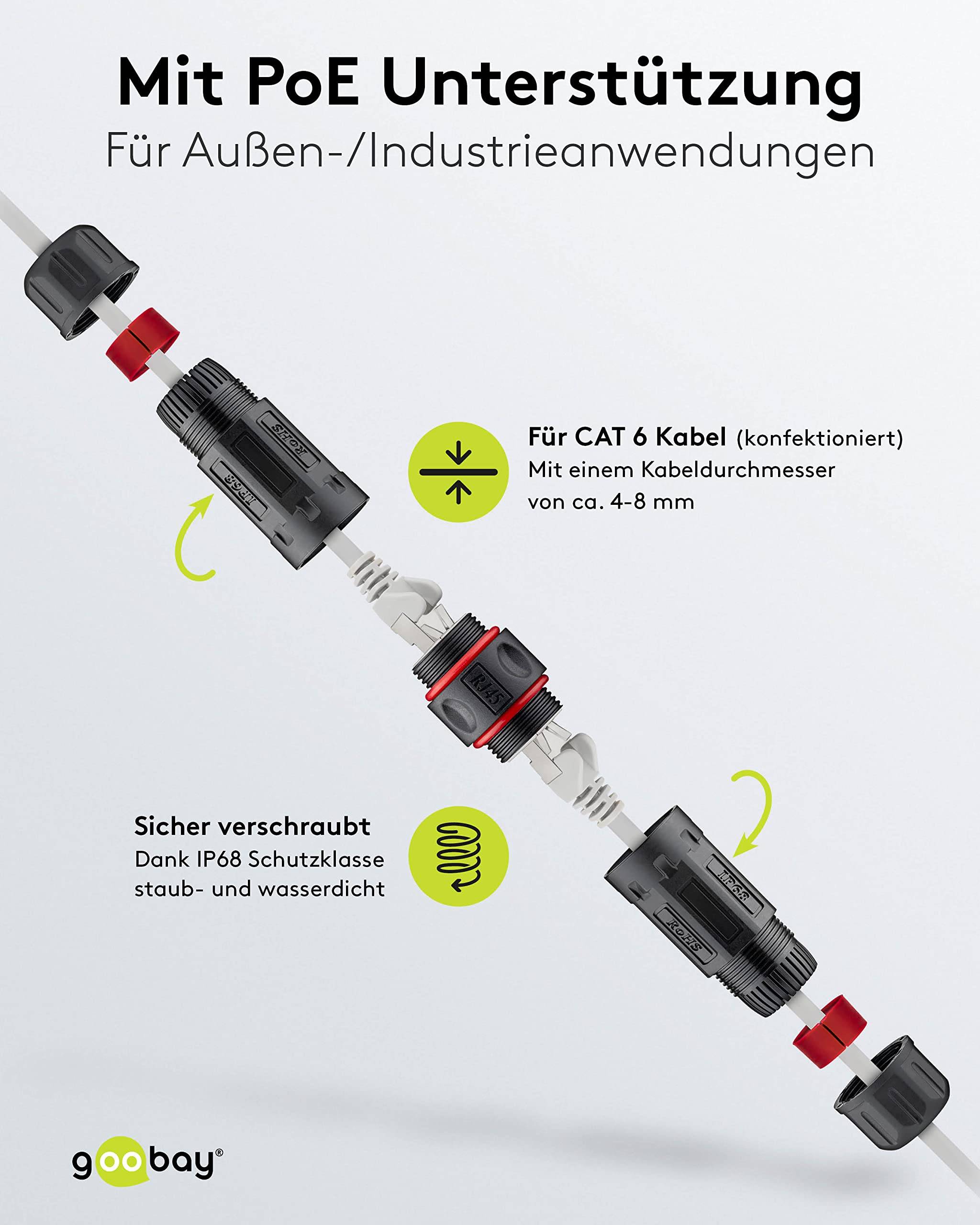 RJ45 koppelstuk | STP | CAT6 | Outdoor IP68-4