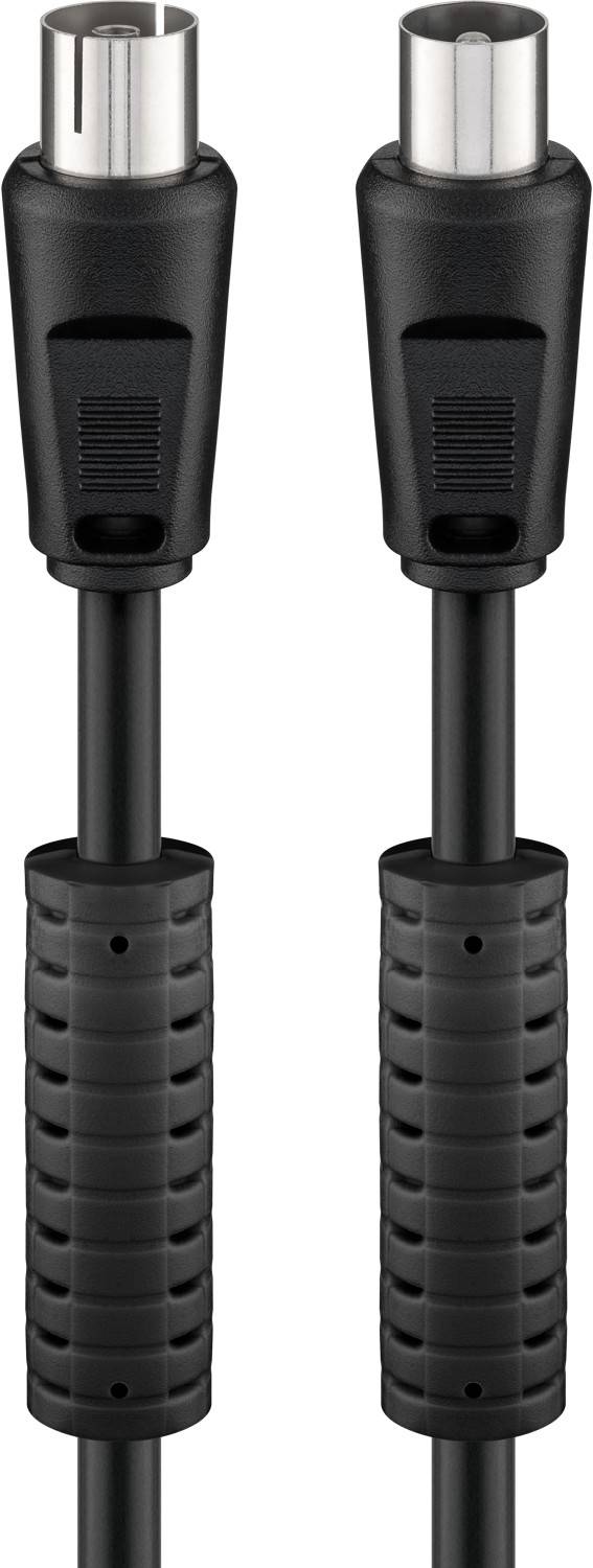 Goobay Antenna Cable with Ferrite (80 dB), Double Shielded 1.5 m