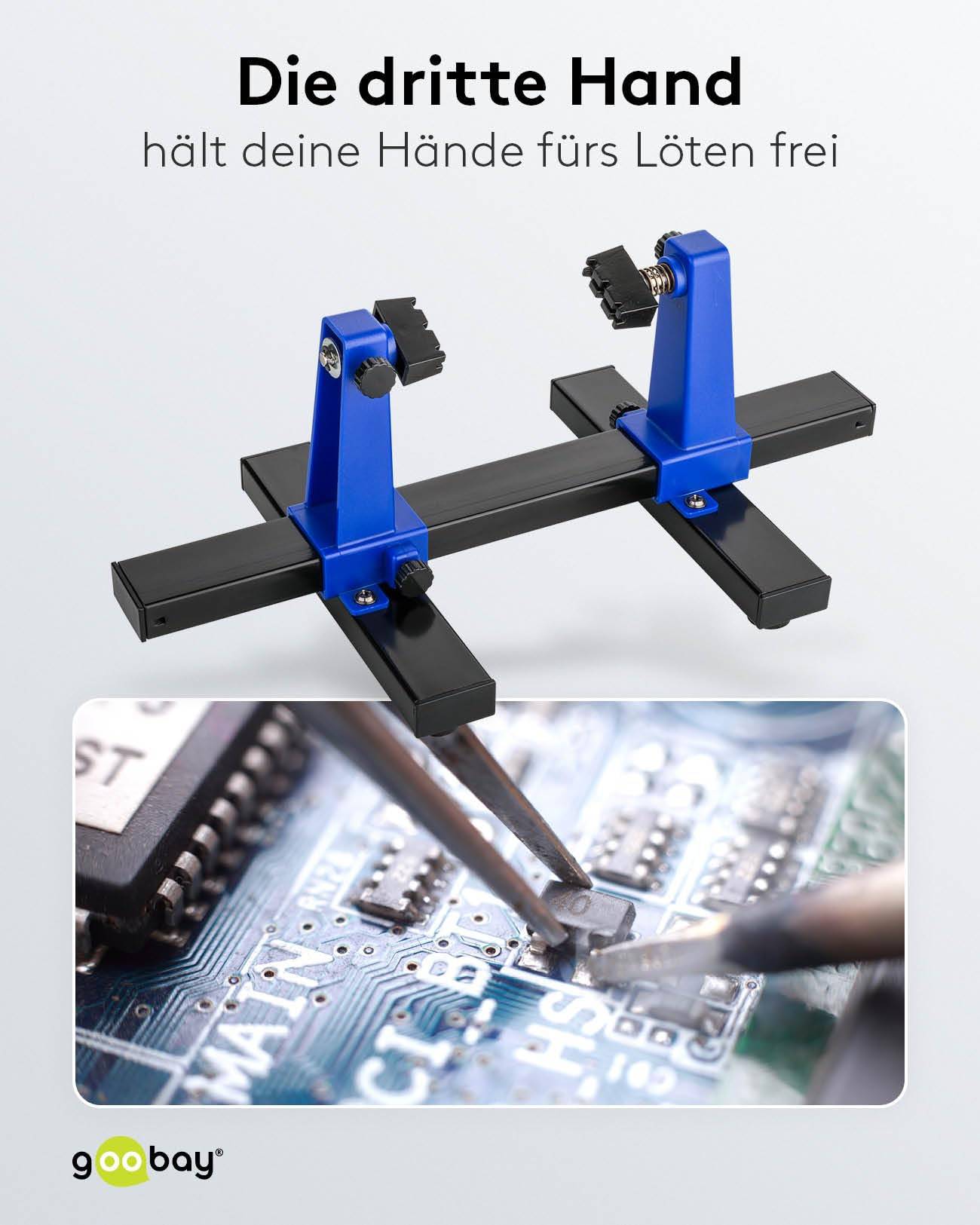 Goobay-bordhouder / soldeerstandaard / 360° rotatie van de printplaat - voor objecten tot 20 cm breed-6