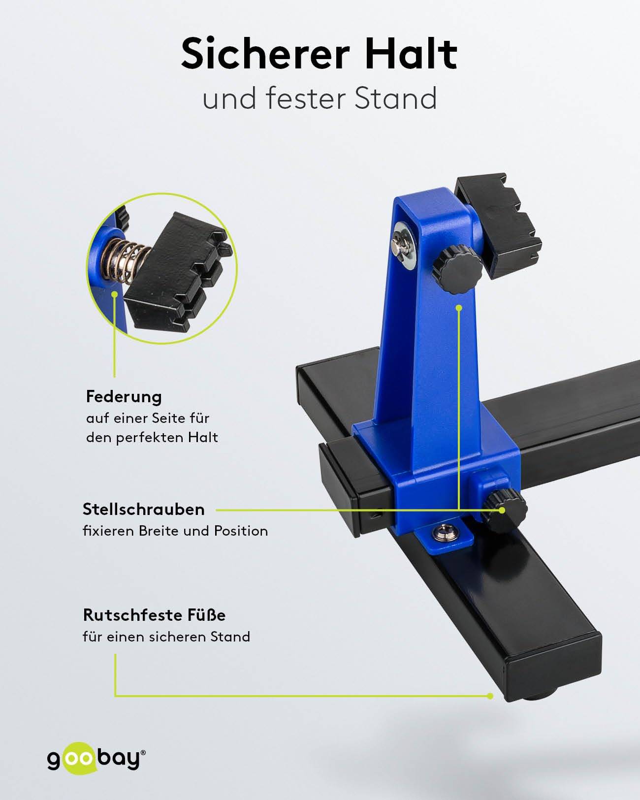 Goobay-bordhouder / soldeerstandaard / 360° rotatie van de printplaat - voor objecten tot 20 cm breed-4