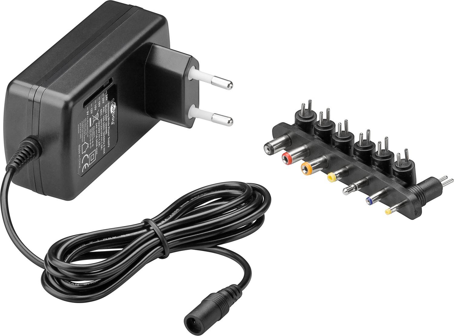 9 V - 24 V universele voeding incl. 7 DC-adapters - max. 24 W en 1,5 A-0