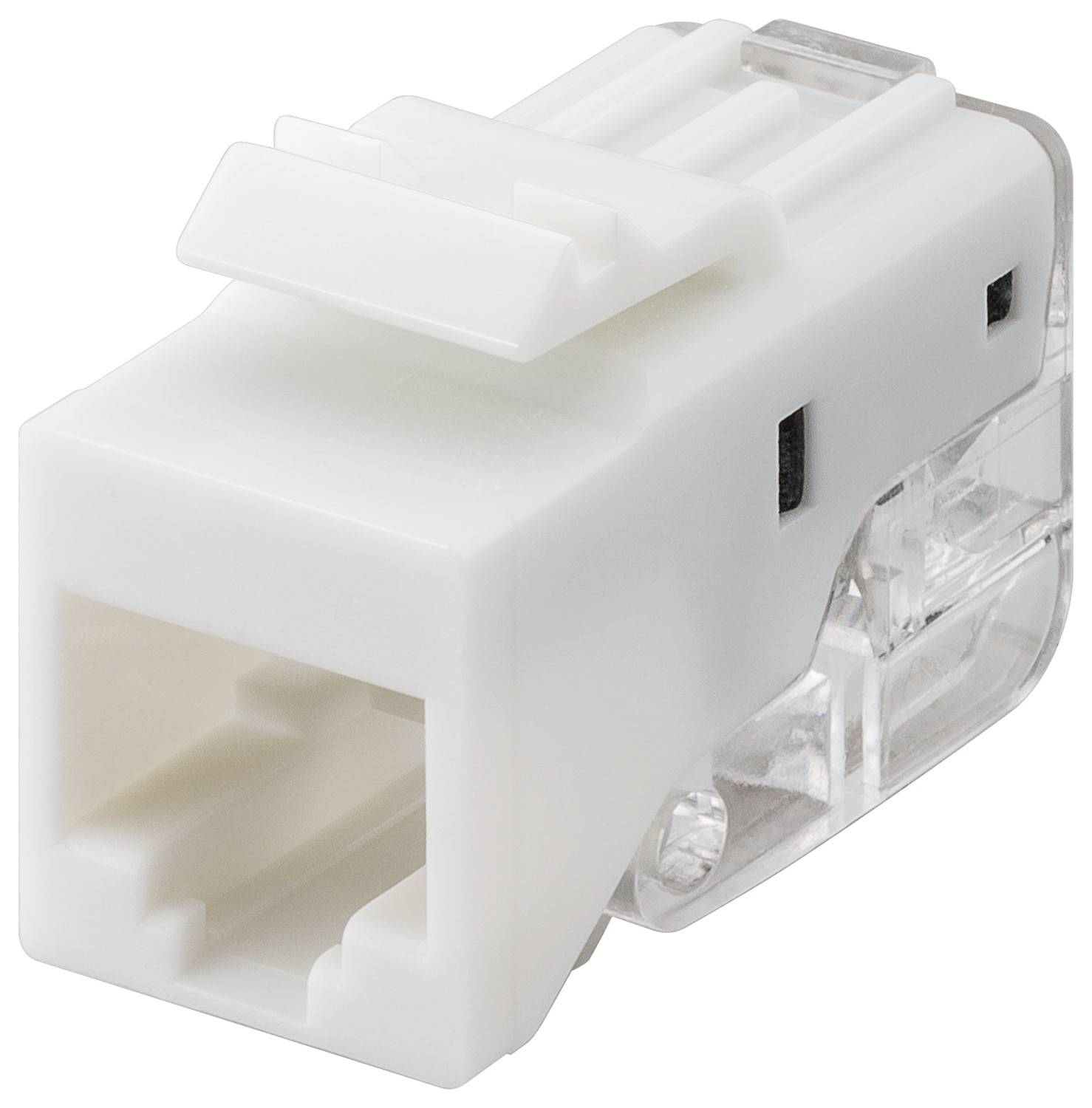 Goobay Keystone Modul RJ45 CAT 5e, UTP, 100 MHz 18,11 mm breit, RJ45-Buchse (8P8C), Snap-In system-0