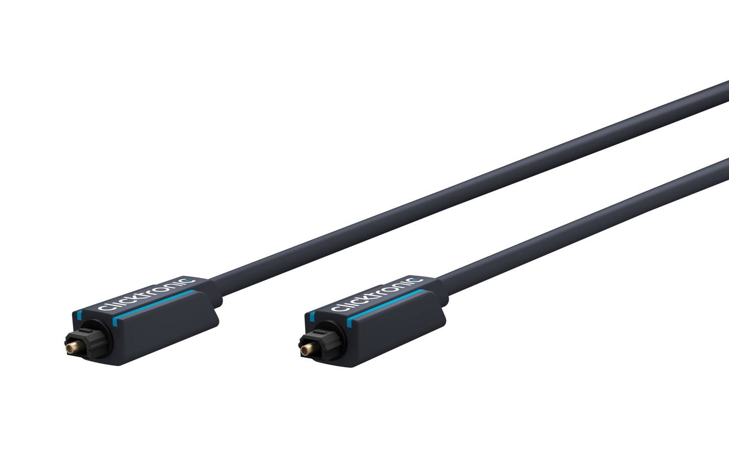 Clicktronic Toslink-Kabel Premium-Kabel | 1x Toslink-Stecker 1x Toslink-Stecker | 0,5 m | Polymer-Lichtwellenleiter 0.5-0
