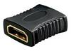 HDMI koppelstuk (v-v) | verguld | HDMI2.1 | 8K 60Hz + HDR