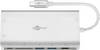 GOOBAY GOOBAY-49850 Hub USB; USB 3.0; microSD,SD; 10/100/1000Mbps; PnP; zilver; 5Gbps - 1 stuk