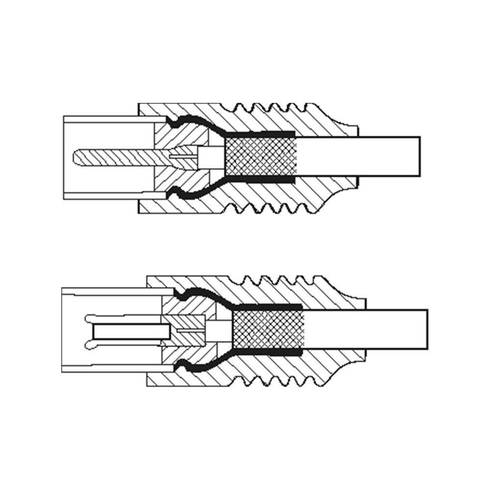 Goobay TV, receiver Aansluitkabel [1x Coax-stekker - 1x Coax-bus] 5 m 80 dB Met Ferrietkern Wit-2