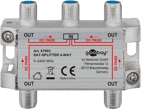 Goobay SAT Distributor, 4-way