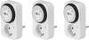 Goobay 55539 Schakelklok Analoog Set van 3 stuks Dagprogramma 3500 W IP20 AAN/AUTO/UIT-programma