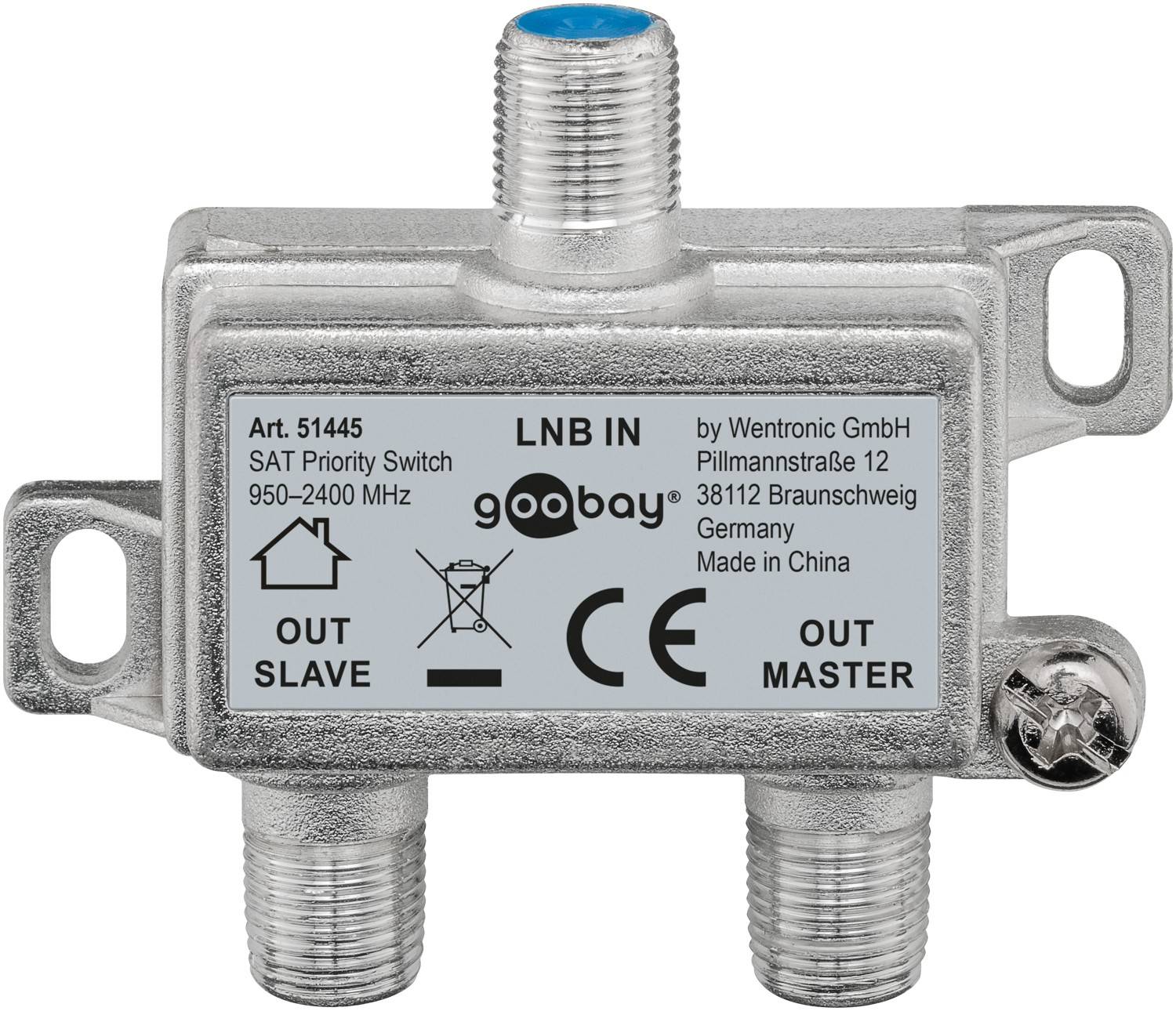 Premium Satelliet Priority Switch met 2 uitgangen / 950-2500 MHz-0