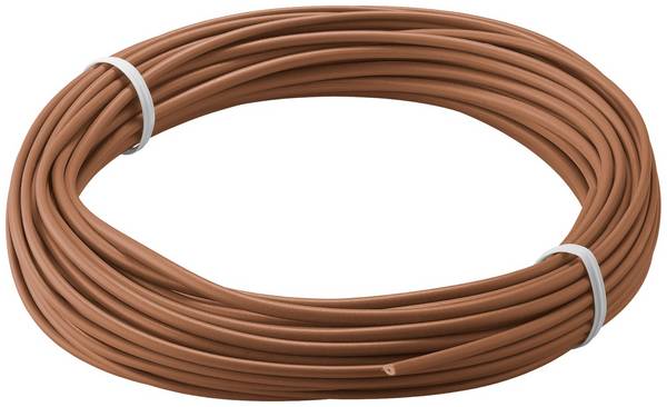 10m bruin 1x 0,14mm geisoleerd koperdraad voor hobby toepassingen - 10 meter