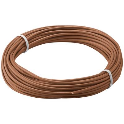 10m bruin 1x 0,14mm geisoleerd koperdraad voor hobby toepassingen - 10 meter-0