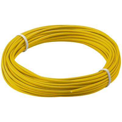 10m geel 1x 0,14mm geisoleerd koperdraad voor hobby toepassingen - 10 meter-0
