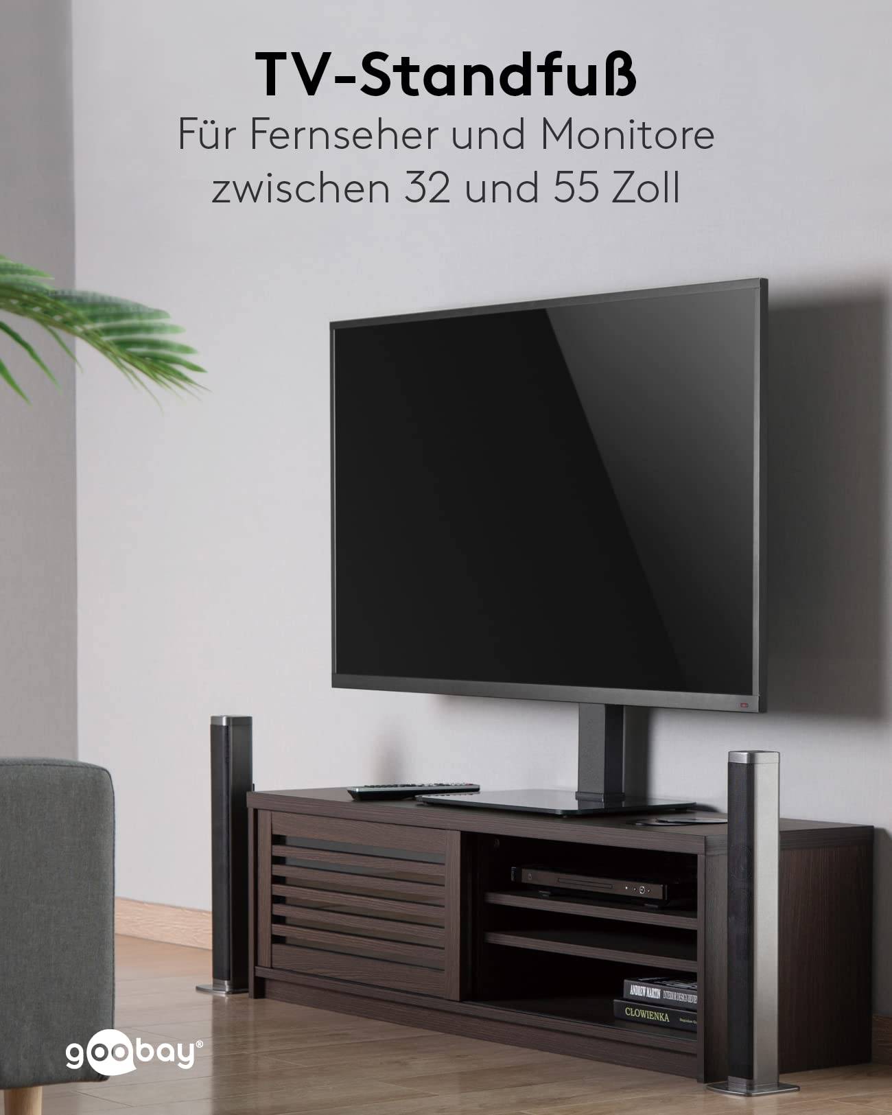 Goobay TV-tafelstandaard | 32-55 inch | draaibaar | verstelbare hoogte-2