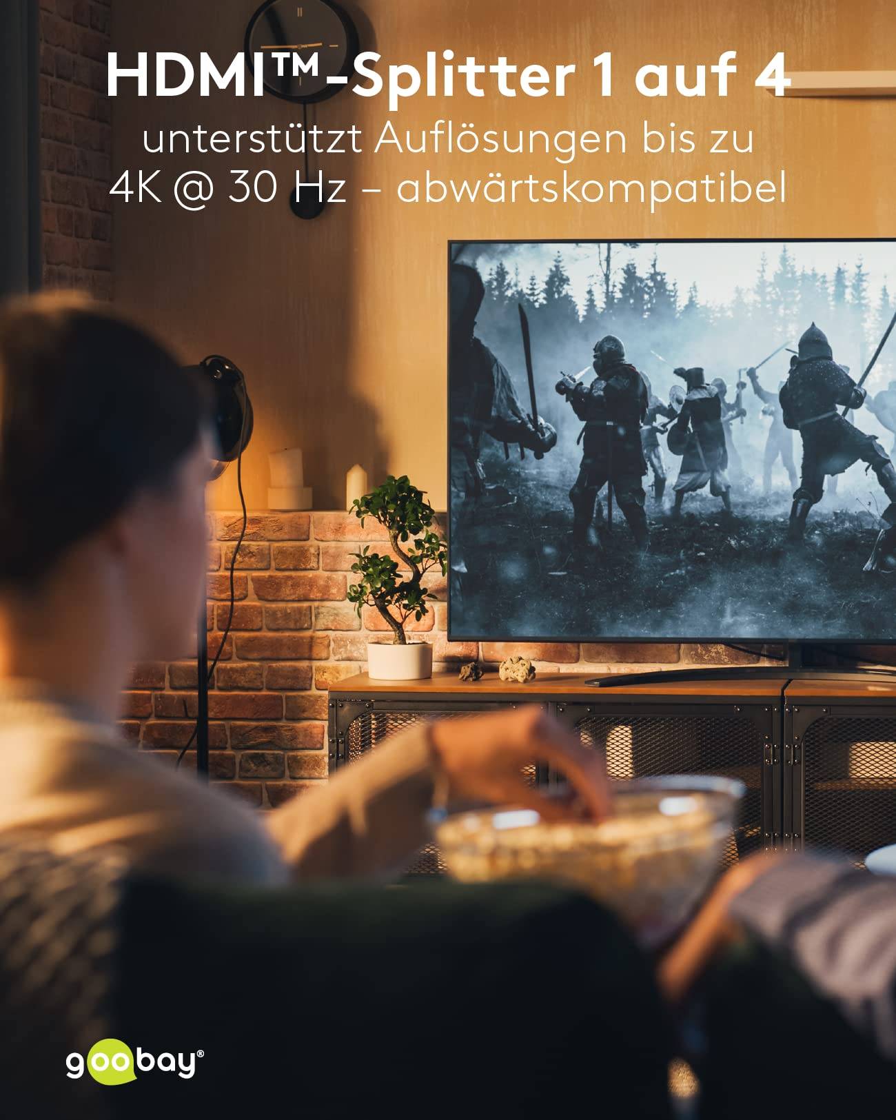 Goobay HDMI™-Splitter 1 auf 4 4K@30Hz-6