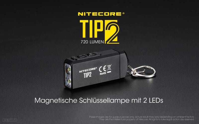 NiteCore TIP 2 NC-TIP2 Zaklamp LED werkt op een accu 720 lm 39 g-2