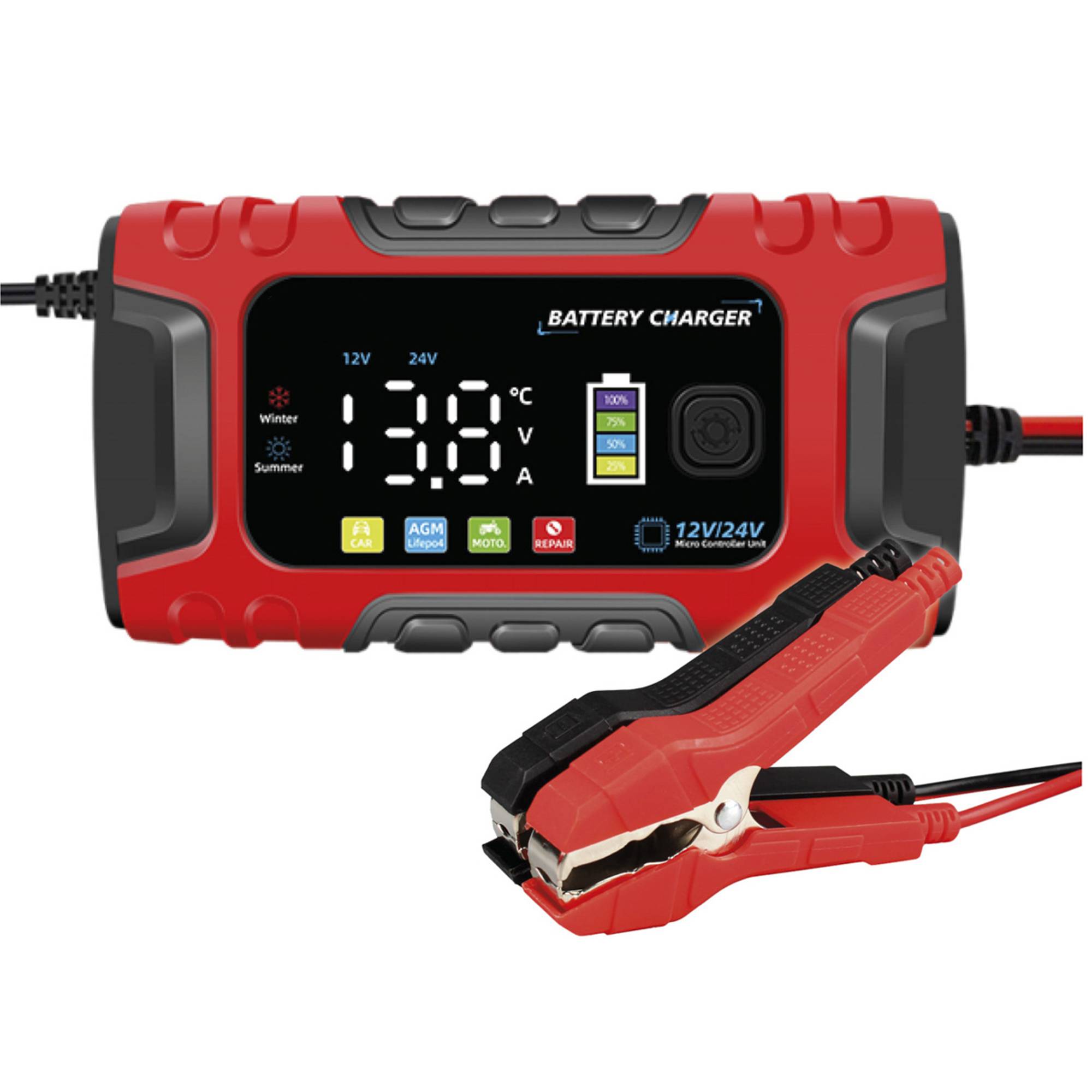 Kraftmax Lader 12V/24V - Maximaal Laadstroom 10 A (150675)-3