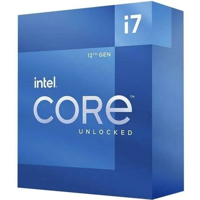 Processor - INTEL - Core i7-12700K - 12 cores (8P + 4E) - Socket LGA1700 - Chipset Series 600 - TDP 125W (BX8071512700K)-0