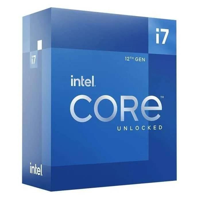Processor - INTEL - Core i7-12700K - 12 cores (8P + 4E) - Socket LGA1700 - Chipset Series 600 - TDP 125W (BX8071512700K)-1