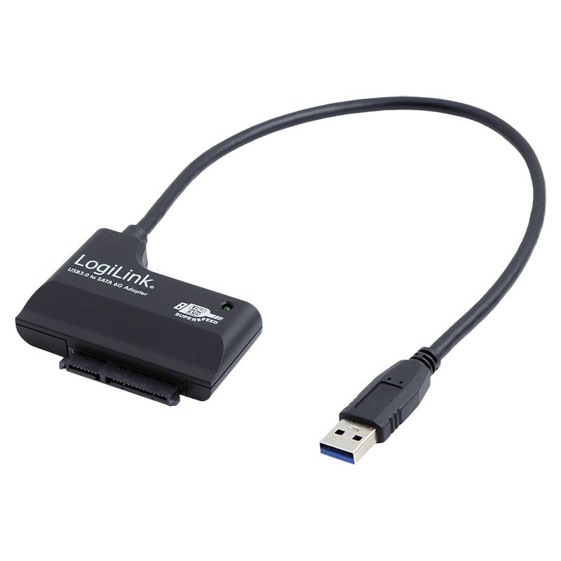 LogiLink USB 3.2 Gen 1 (USB 3.0) Adapter [1x SATA-combi-bus 15+7-polig - 1x USB 3.2 Gen 1 stekker A (USB 3.0)] AU0013 20-5