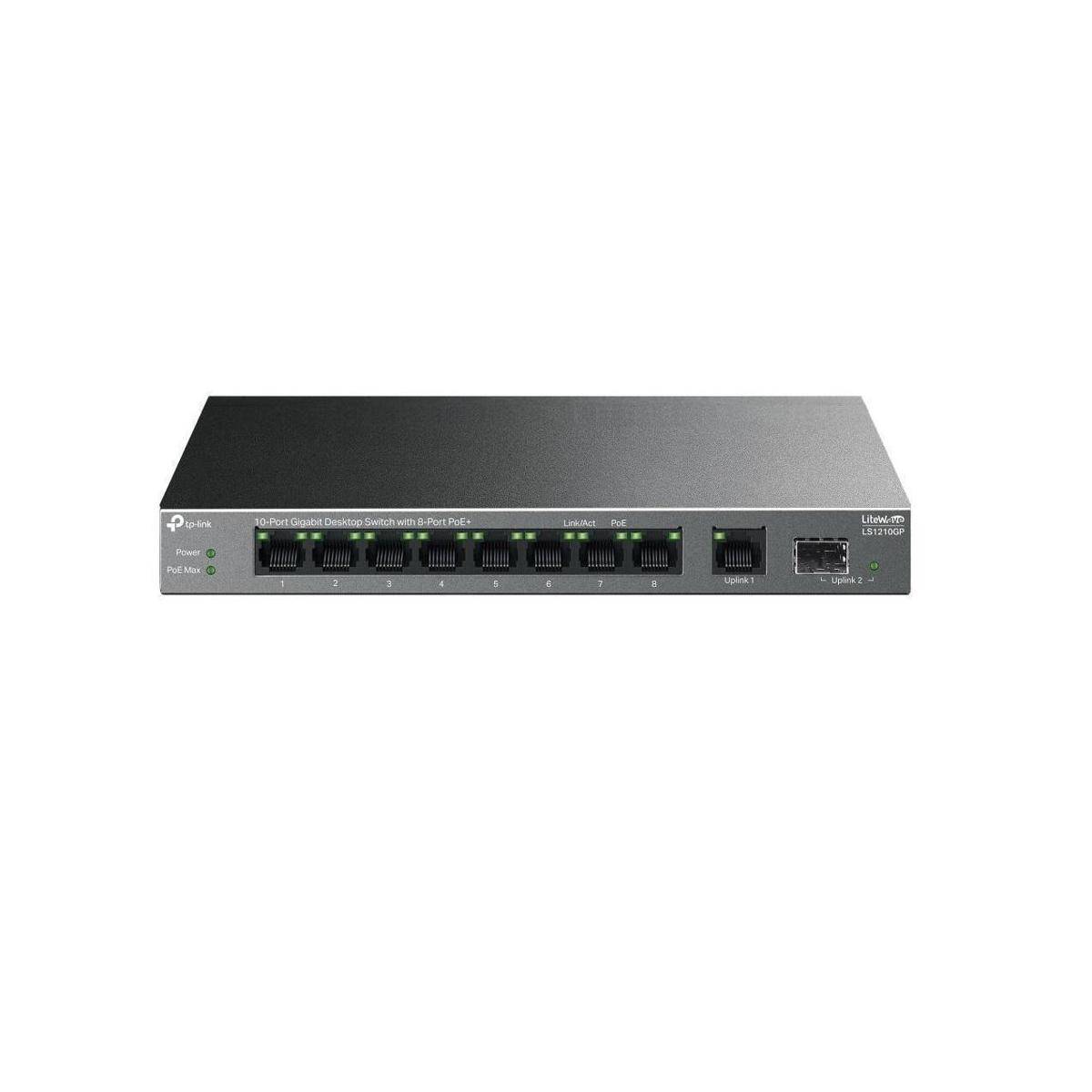 TP-Link LiteWave 10-poorts Gigabit desktopswitch met 8-poorts PoE+-0